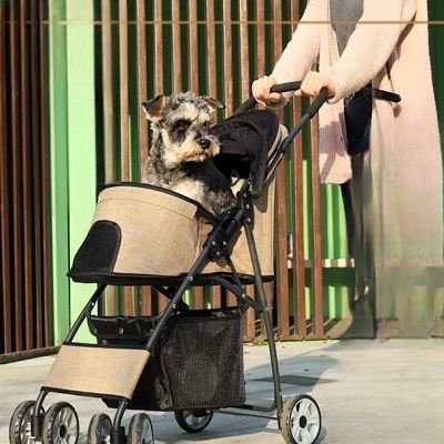 Poussette pour Chien - PetStroller™ - Beige - Le chien voyageur - Poussette pour Chien - PetStroller™ - Beige