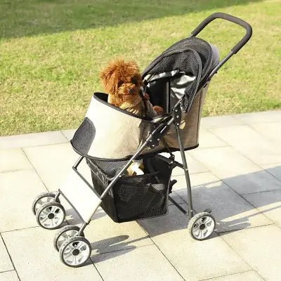 Poussette pour Chien - PetStroller™ - Beige - Le chien voyageur - Poussette pour Chien - PetStroller™ - Beige