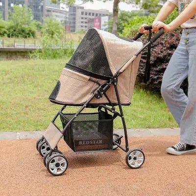 Poussette pour Chien - PetStroller™ - Beige - Le chien voyageur - Poussette pour Chien - PetStroller™ - Beige