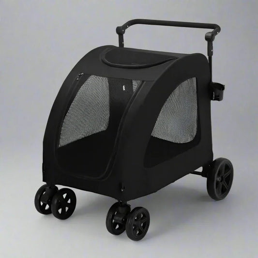 Poussette pour Chien - StrollyPet™ - Noir - Le chien voyageur - Poussette pour Chien - StrollyPet™ - Noir