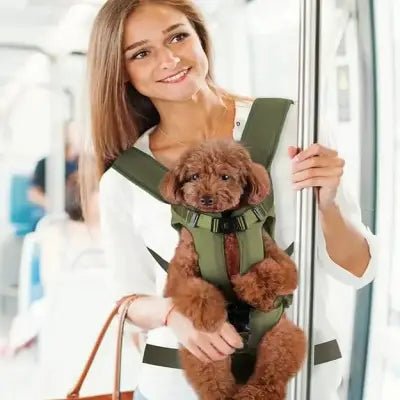 Sac à Dos pour Chien - PetCarrier™ - Vert - Le chien voyageur - Sac à Dos pour Chien - PetCarrier™ - Vert