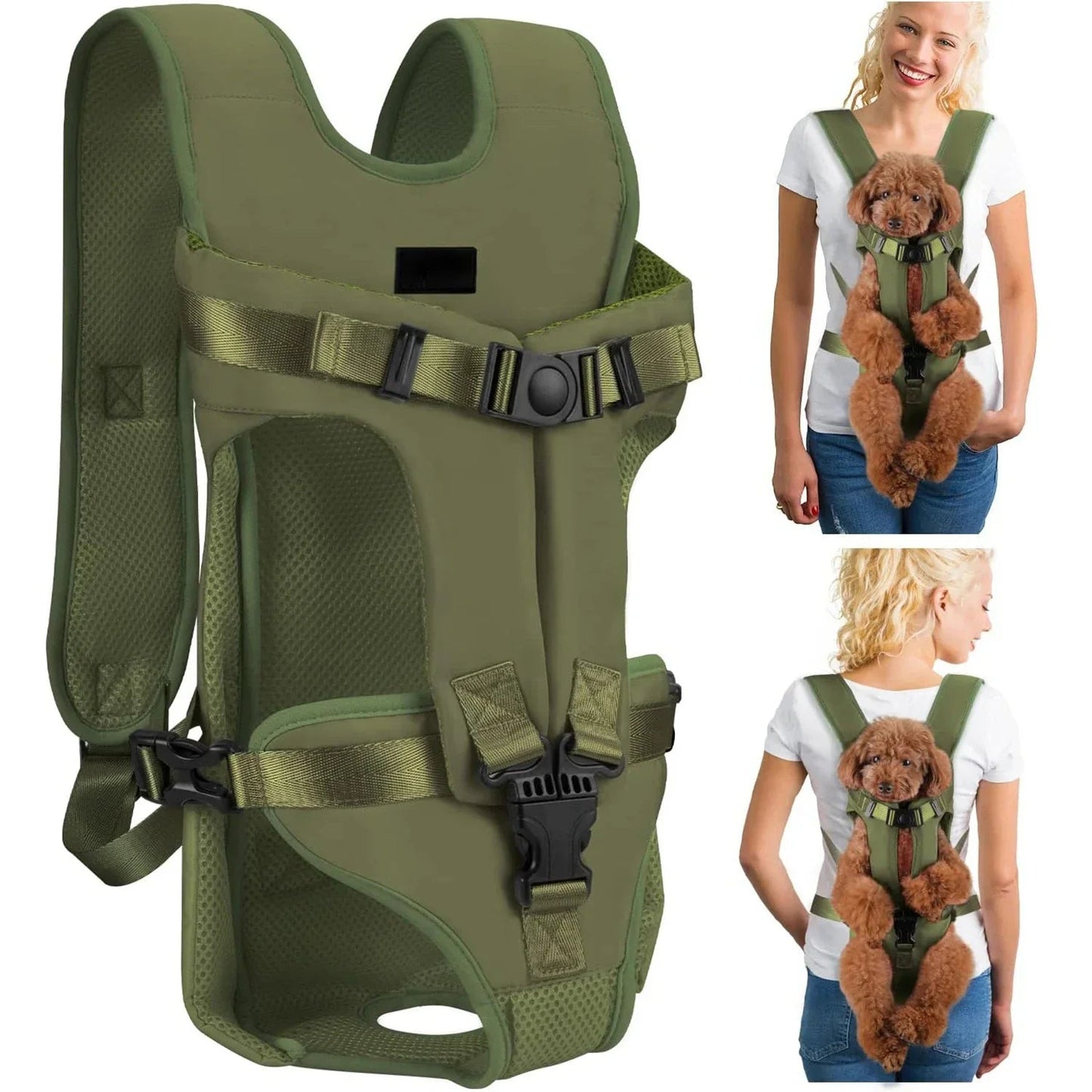 Sac à Dos pour Chien - PetCarrier™ - Vert - Le chien voyageur - Sac à Dos pour Chien - PetCarrier™ - Vert