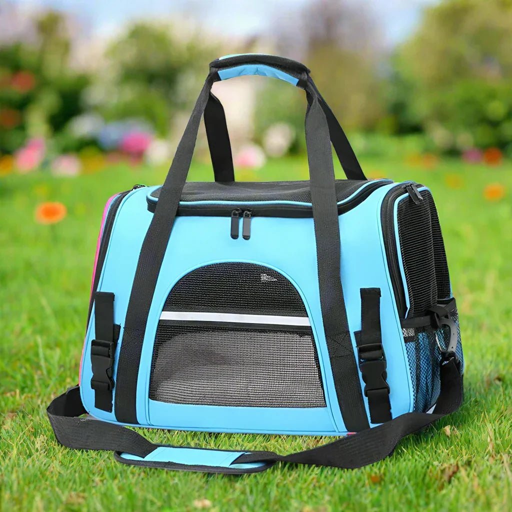 Sac de Transport pour Chien - DogCarrierBag™ - Bleu - Le chien voyageur - Sac de Transport pour Chien - DogCarrierBag™ - Bleu