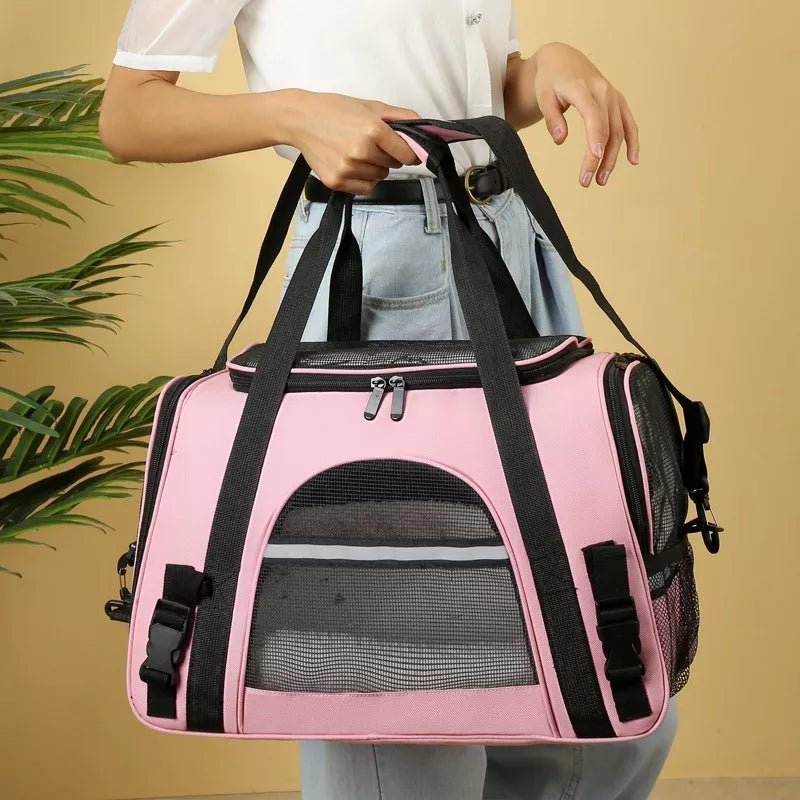 Sac de Transport pour Chien - DogCarrierBag™ - Rose - Le chien voyageur - Sac de Transport pour Chien - DogCarrierBag™ - Rose