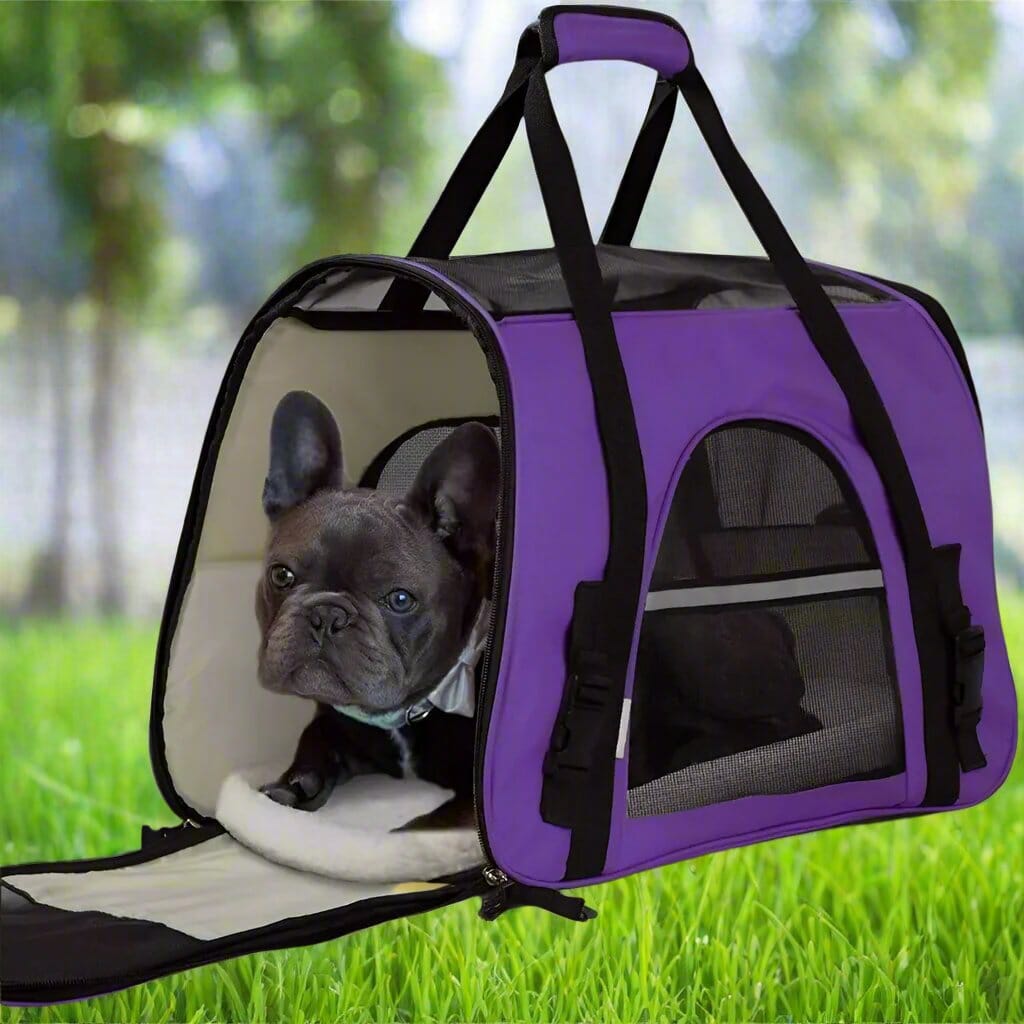 Sac de Transport pour Chien - DogCarrierBag™ - Violet - Le chien voyageur - Sac de Transport pour Chien - DogCarrierBag™ - Violet