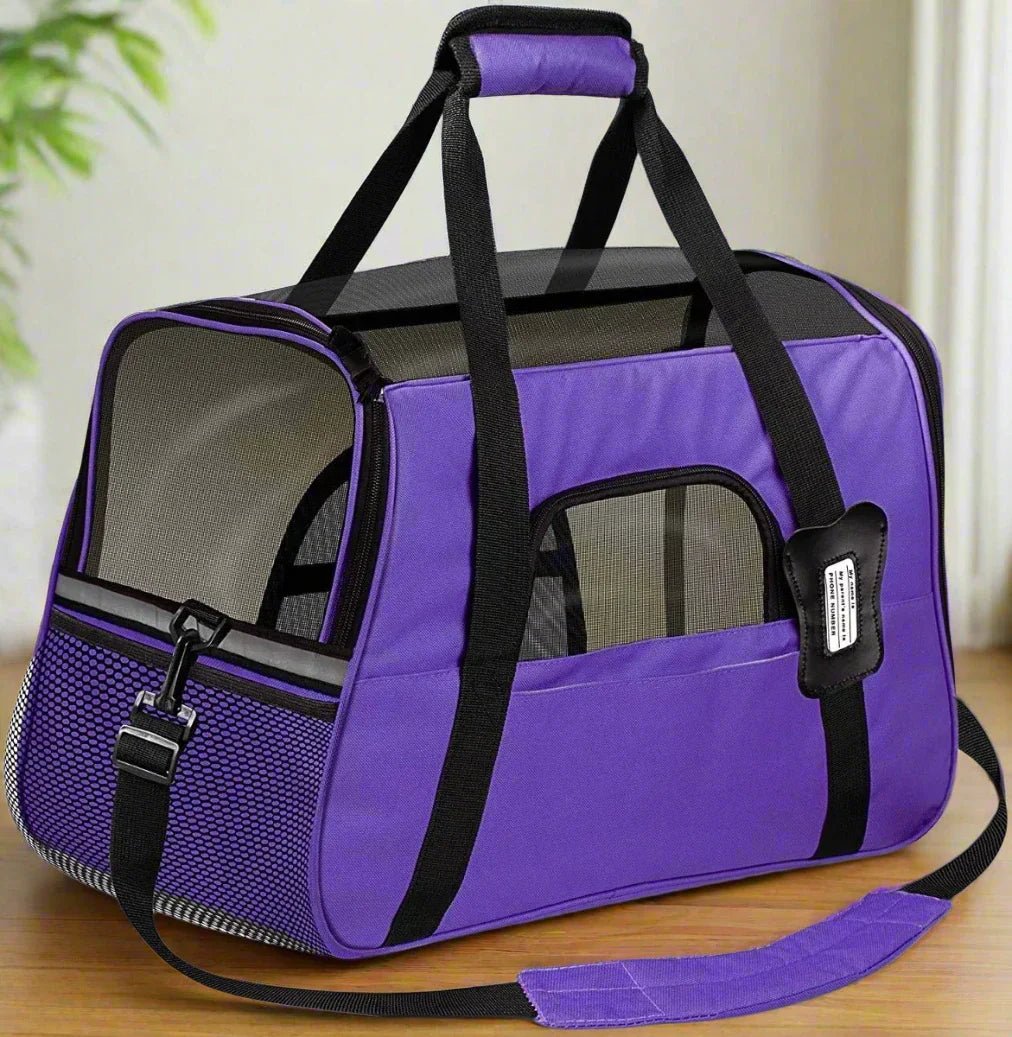 Sac de Transport pour Chien - DogCarrierBag™ - Violet - Le chien voyageur - Sac de Transport pour Chien - DogCarrierBag™ - Violet